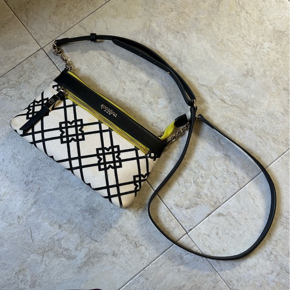 Spartina 449 Handbags - Spartina cross-body purse - black green and white